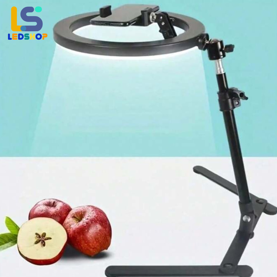 ARO CON SOPORTE LED 10"