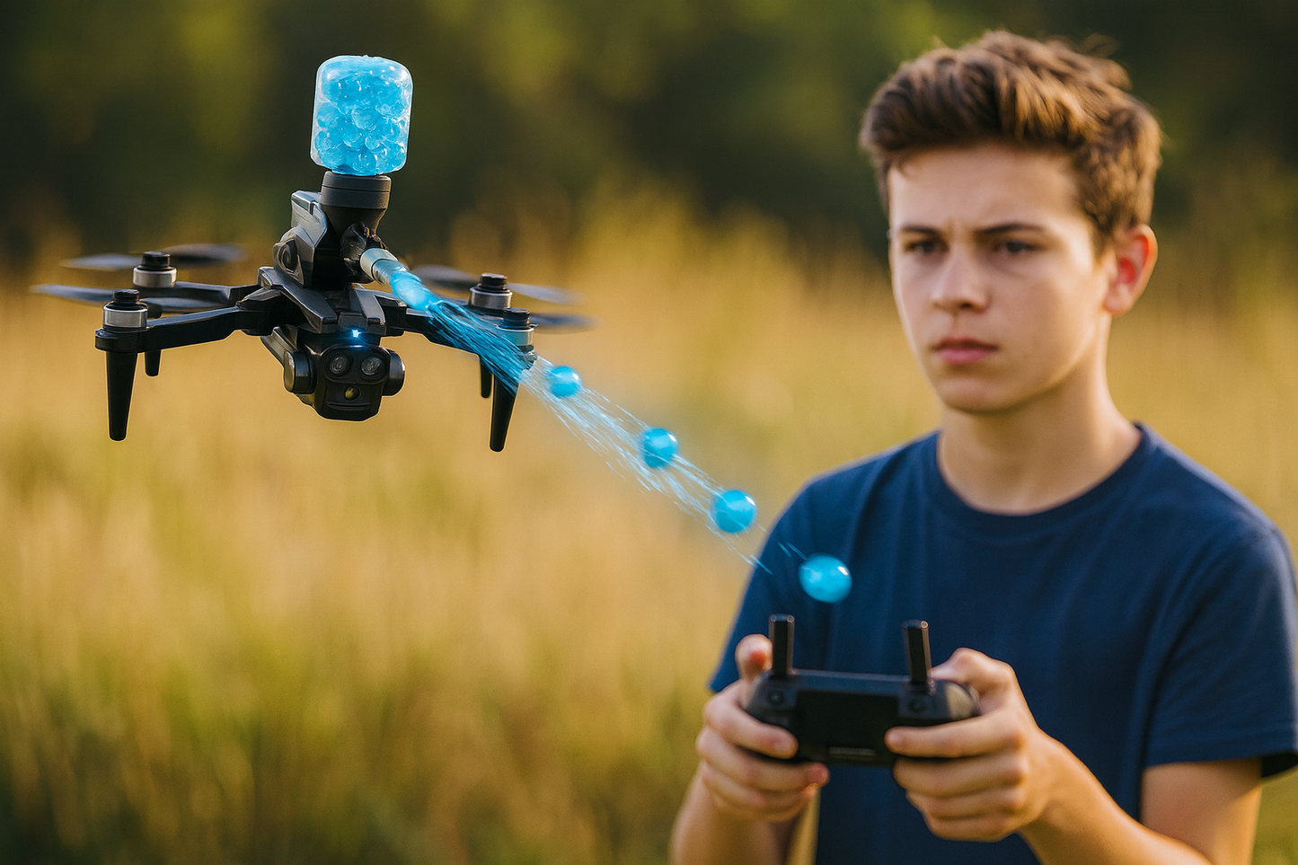 DRONE K11 LANZA BOLAS HIDROGEL