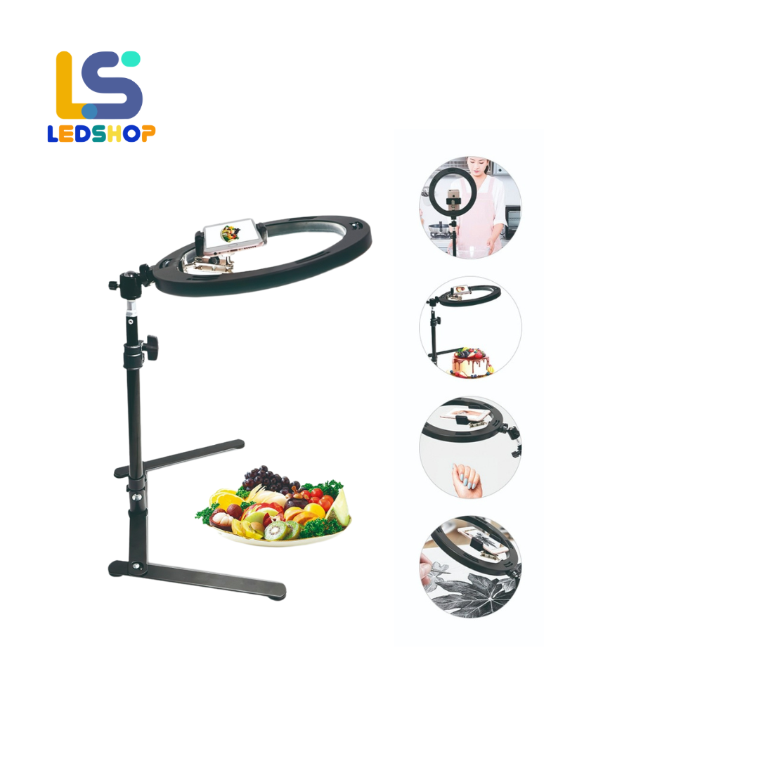 ARO CON SOPORTE LED 10"