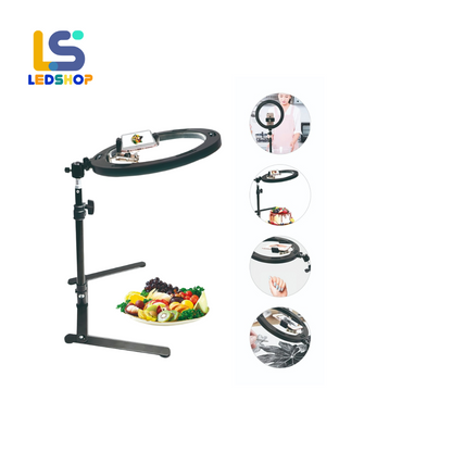 ARO CON SOPORTE LED 10"