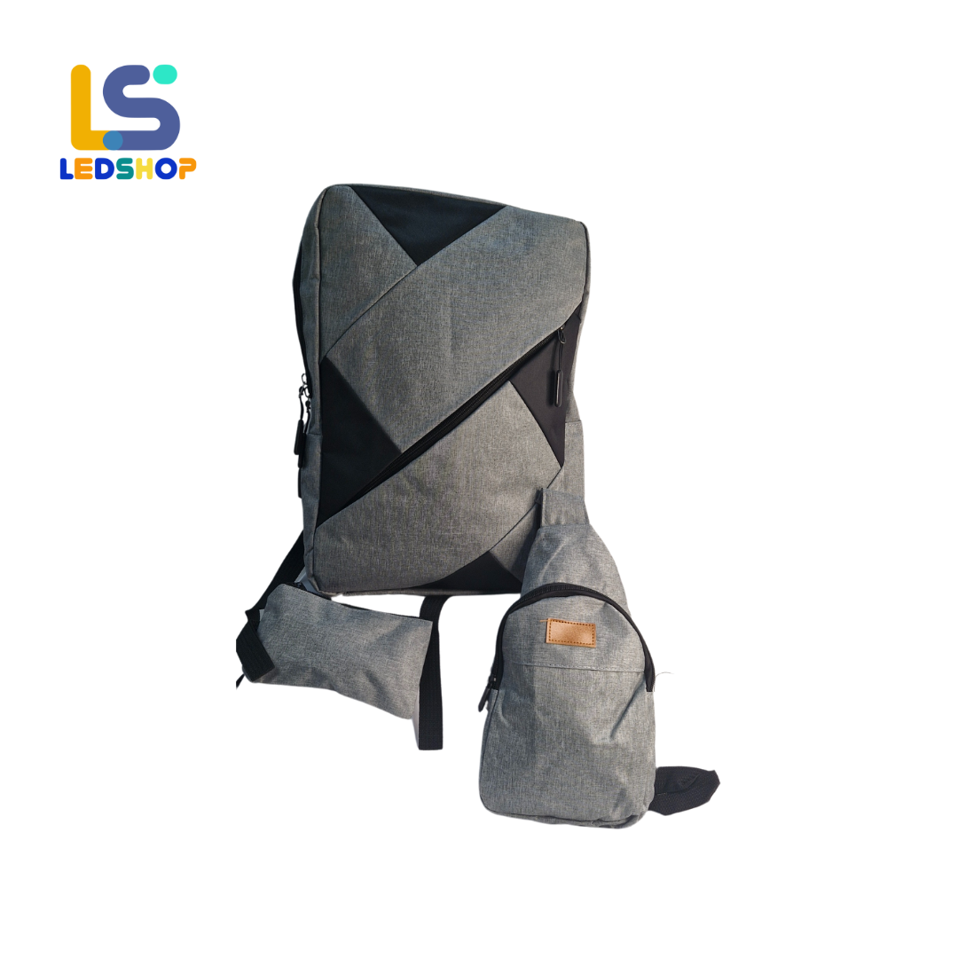 MOCHILA  DEPORTIVA 3 PIEZAS