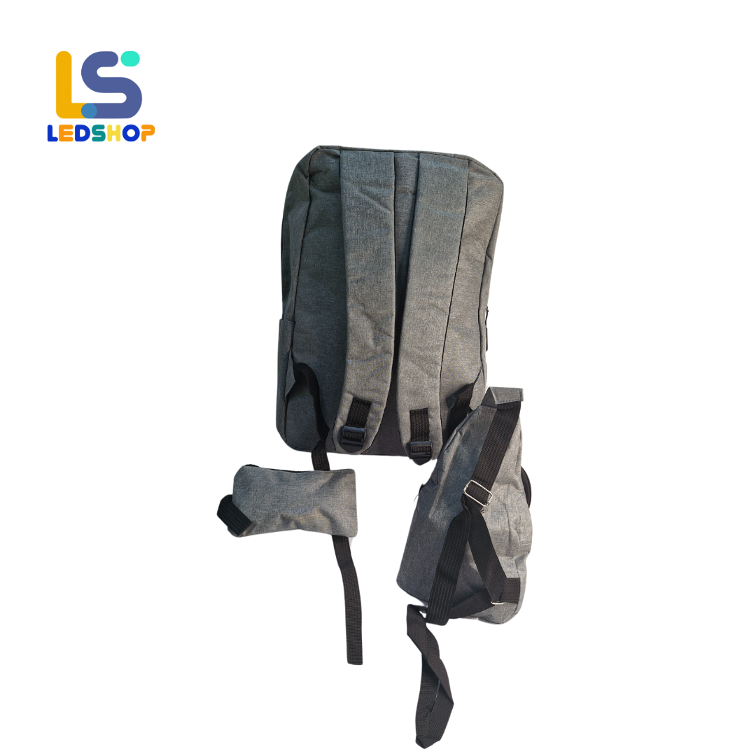 MOCHILA  DEPORTIVA 3 PIEZAS