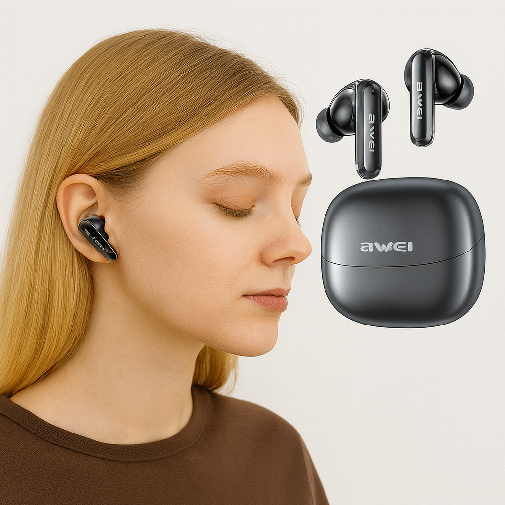 AUDIFONOS BLUETOOTH TRADUCTOR  AWEI  T220 ANC