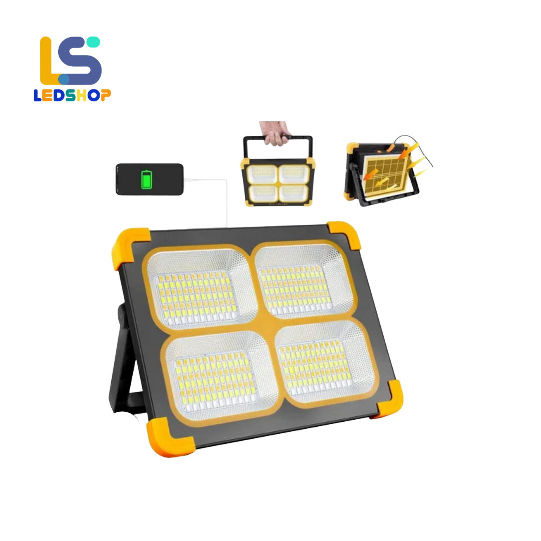 LAMPARA MULTIFUNCIONAL CON PANEL SOLAR