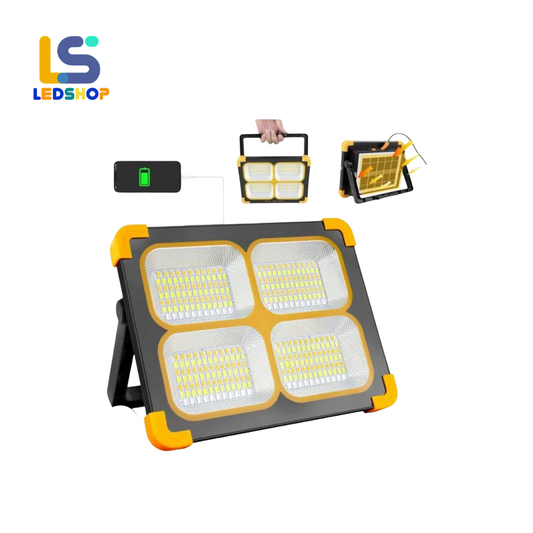 LAMPARA MULTIFUNCIONAL CON PANEL SOLAR