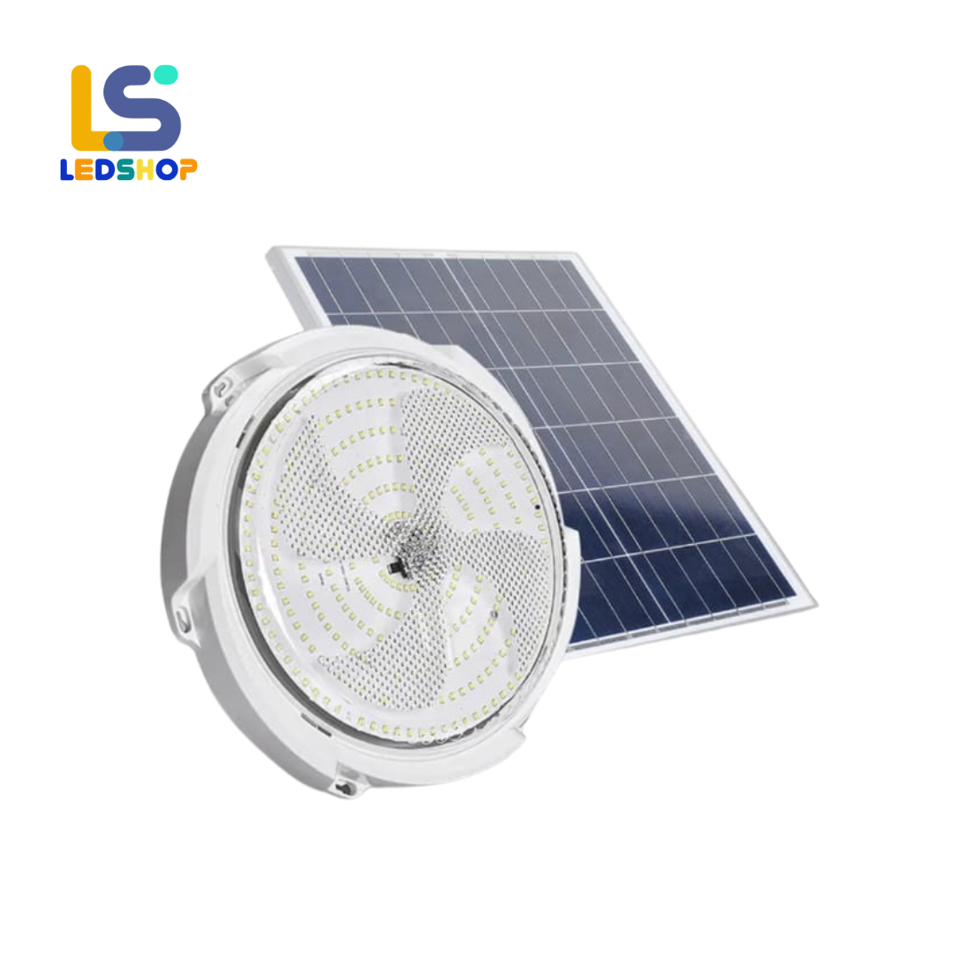 LAMPARA REDONDA PANEL SOLAR 100WATTS
