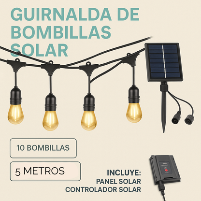 TIRA DE FOCO CON PANEL SOLAR