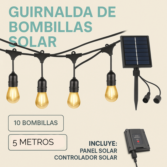 TIRA DE FOCO CON PANEL SOLAR