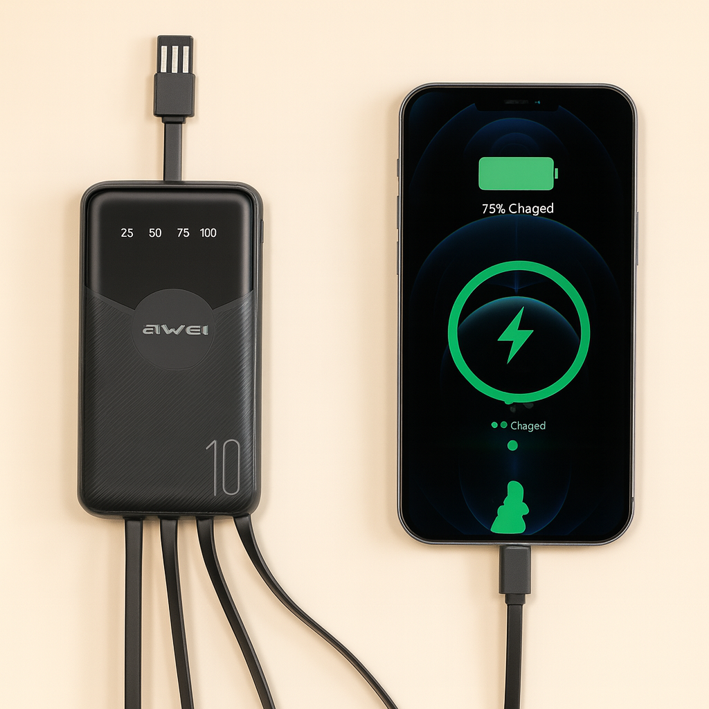 POWER BANK 10000mAh AWEI P67K - Imagen 2