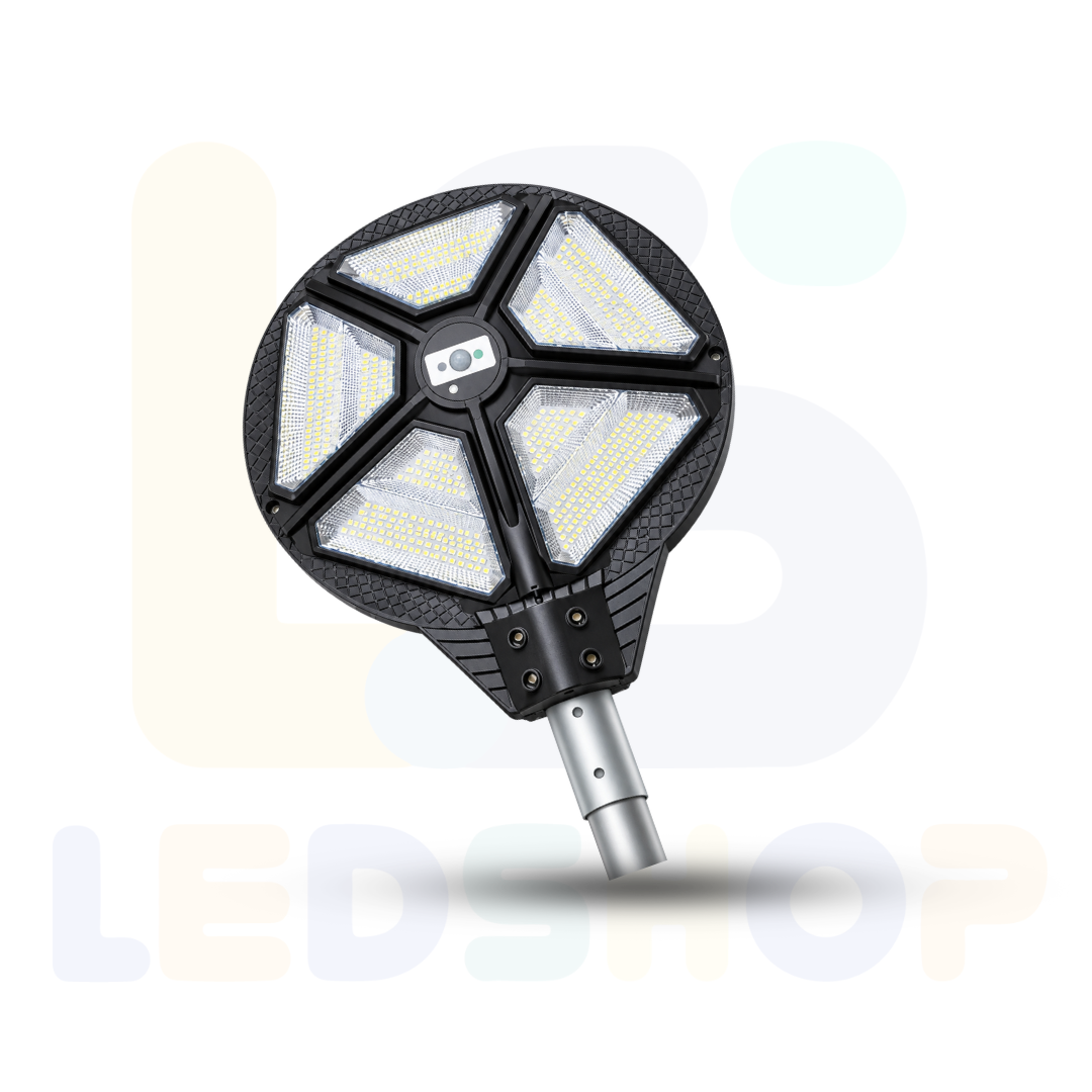LAMPARA CON PANEL SOLAR 500 WATTS