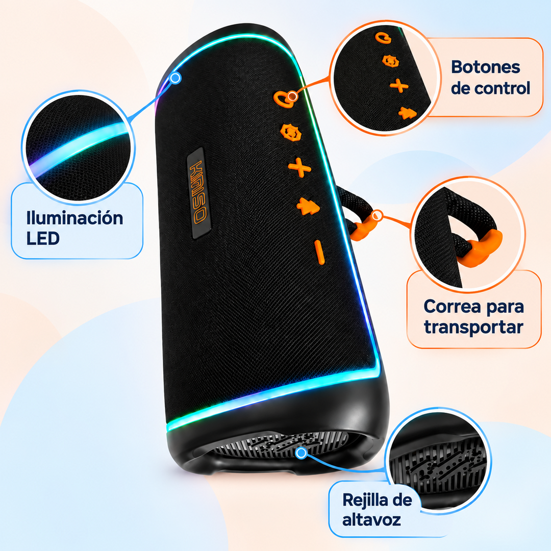 BOCINA KIMISO BLUETOOTH KM5328 - Imagen 2