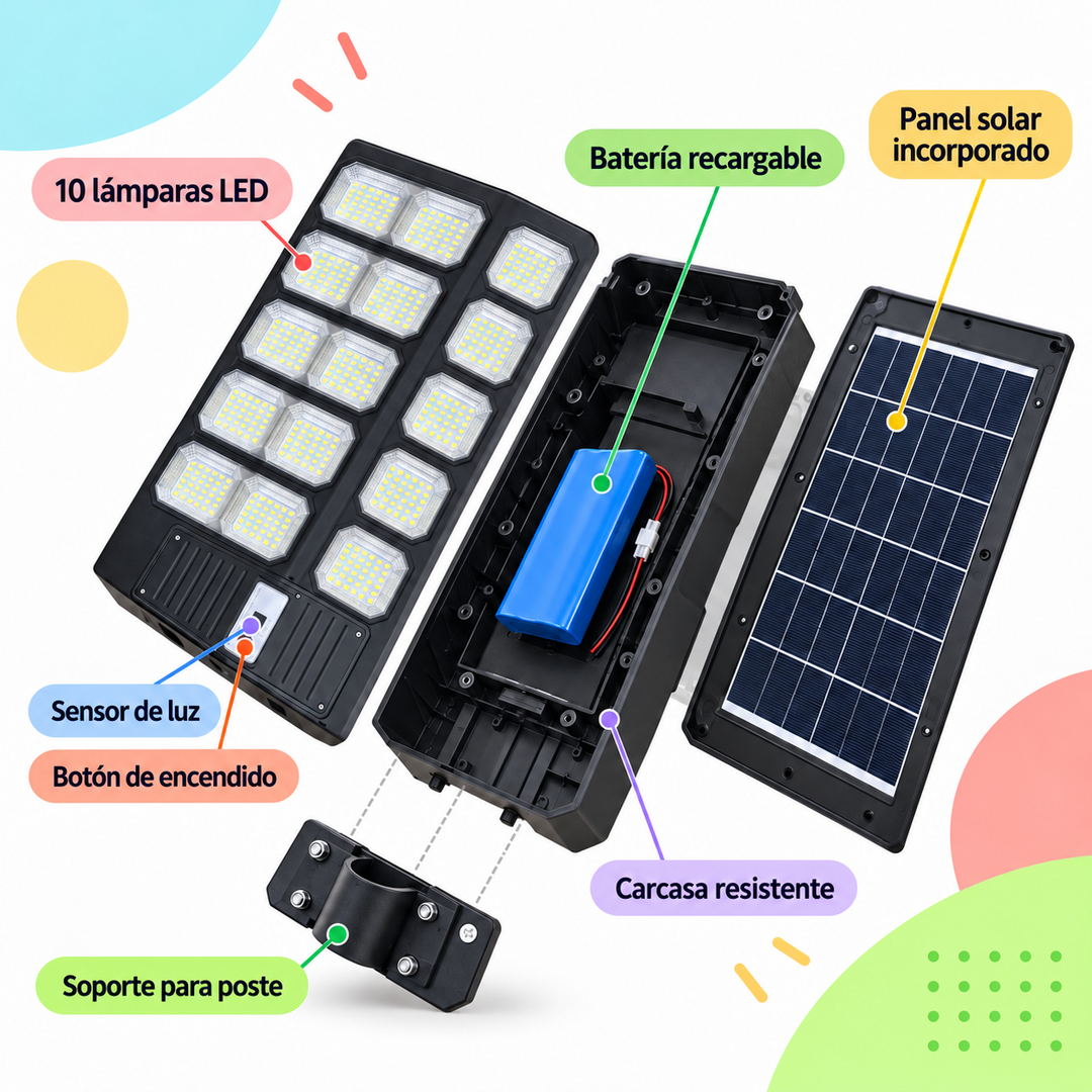 LAMPARA PANEL 1200 WATTS SOLAR TYN-YH-M - Imagen 2