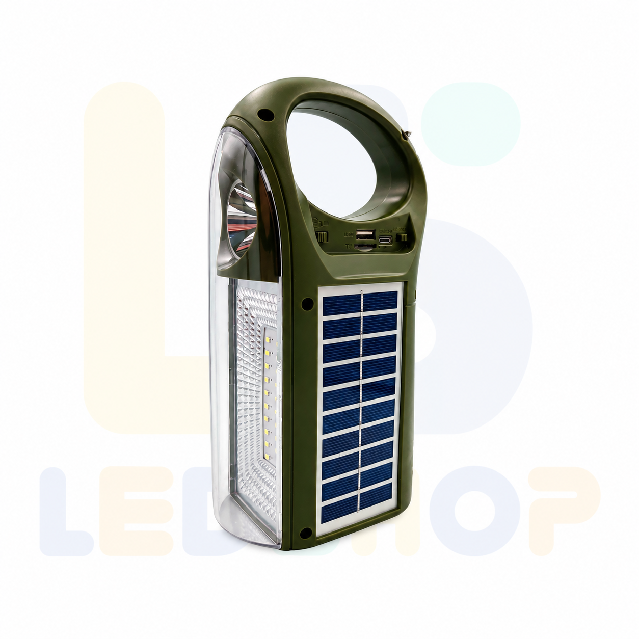 LINTERNA LUZ LED SOLAR RADIO AM/FM KTS-1437