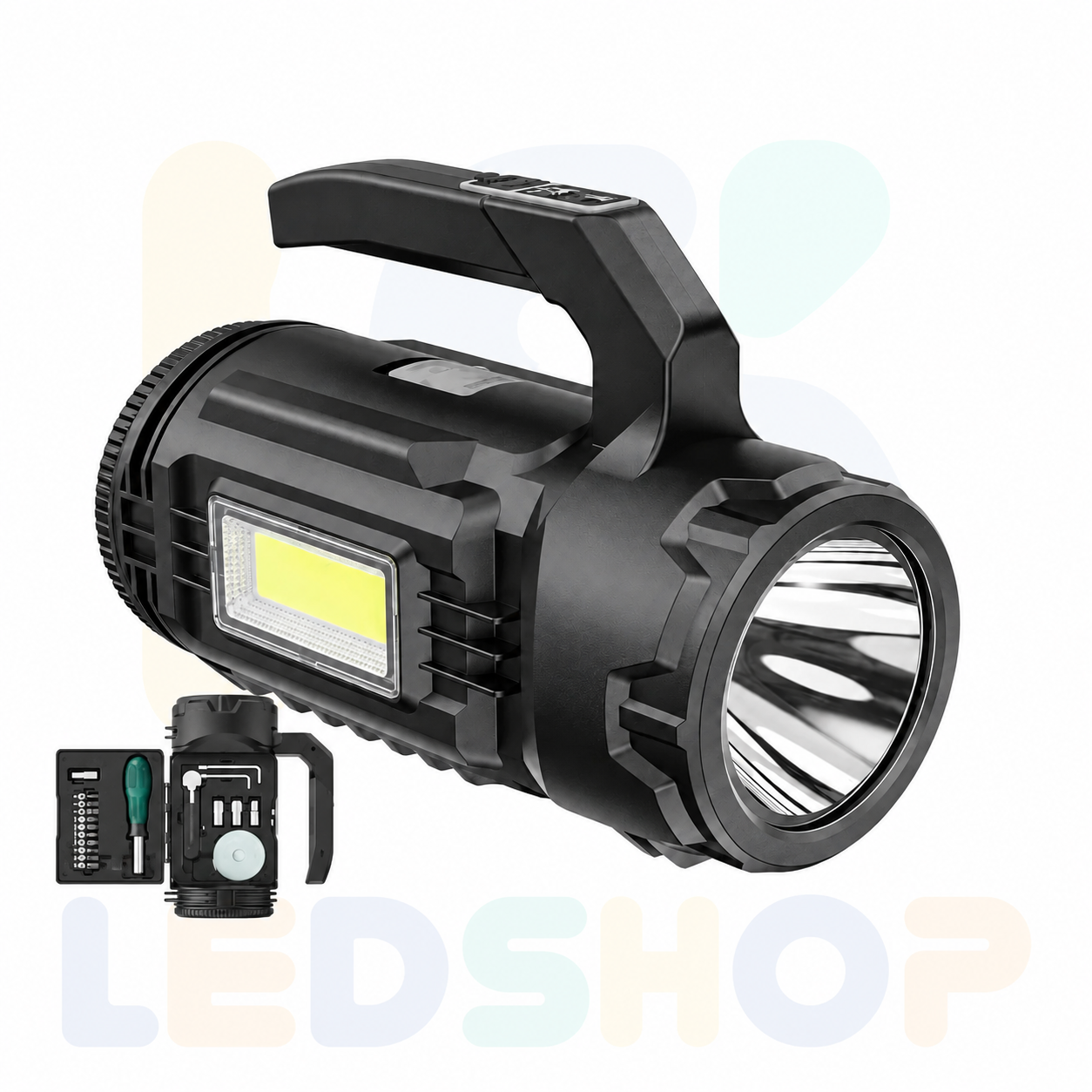 LINTERNA LUZ LED CON HERRAMIENTAS